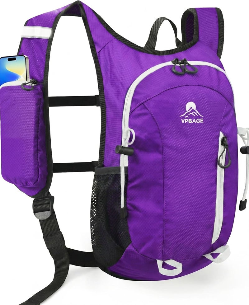 VPBAGE Store Foldable Small Hiking Backpack with 3 Strap Pockets – Lightweight 300D Spill-proof Daypack for Men Women – Packable Small Travel Backpack with Chest Strap & Trekking Pole Holder – Durable Outdoor Bag - Image 1
